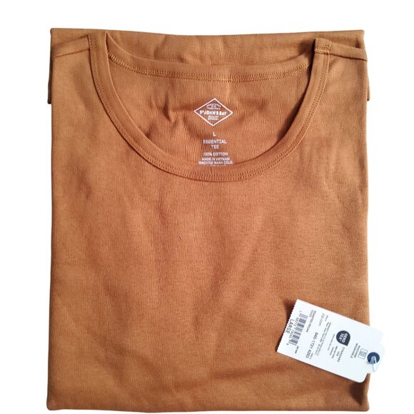 S/Johns Bay Essential Tee Brown Long Sleeve Design Crew Neckline SIZE L - Picture 7 of 7
